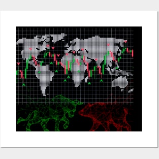 Forex Bull x Bear Posters and Art